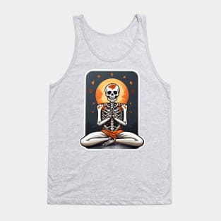 Skeleton Meditating Tank Top